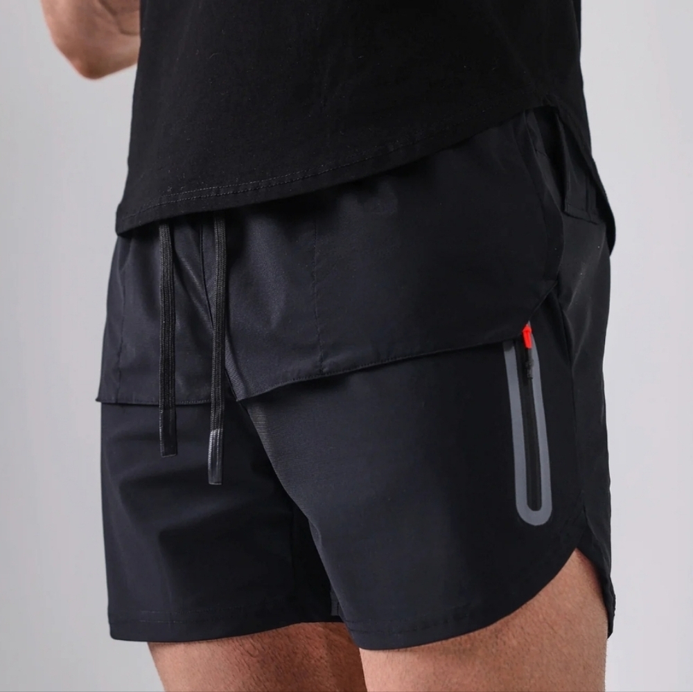 NWT AHA Selected 5" Stay Cool 4 Pocket‎ Short In Black Size XL B72